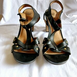 Clarks Collection Soft Cushion Comfort Mule Sandals